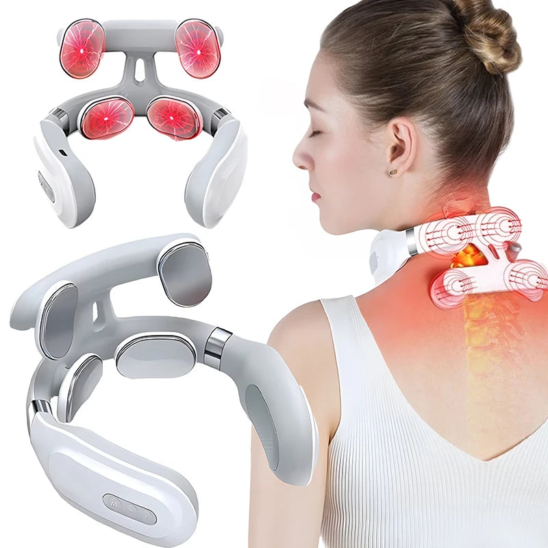 4-Head Cervical Neck Massager