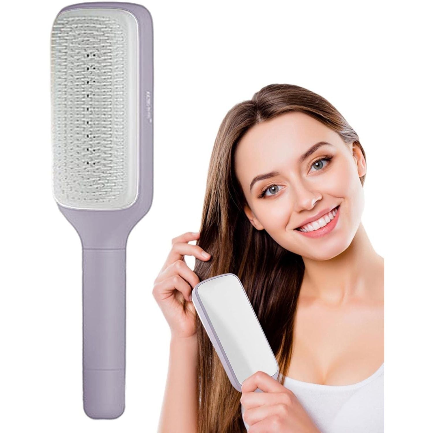 Self Clean Retractable Hair Brush