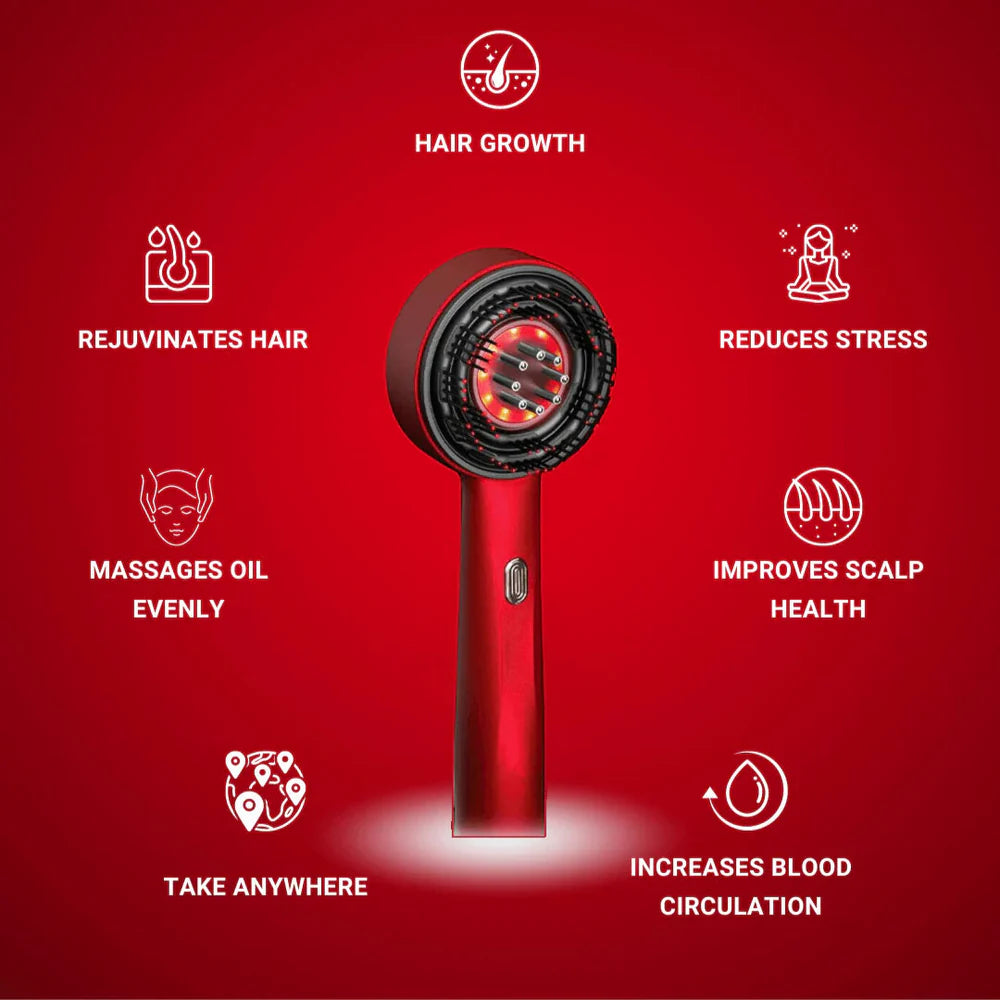 Red Light Therapy Scalp Massager 🔥 Limited Time Offer – Save 32% Today Only!