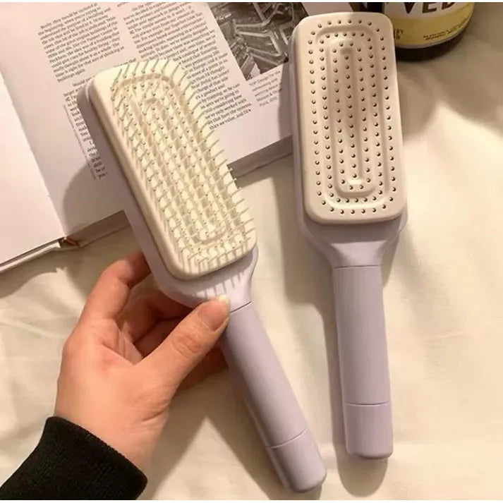 Self Clean Retractable Hair Brush