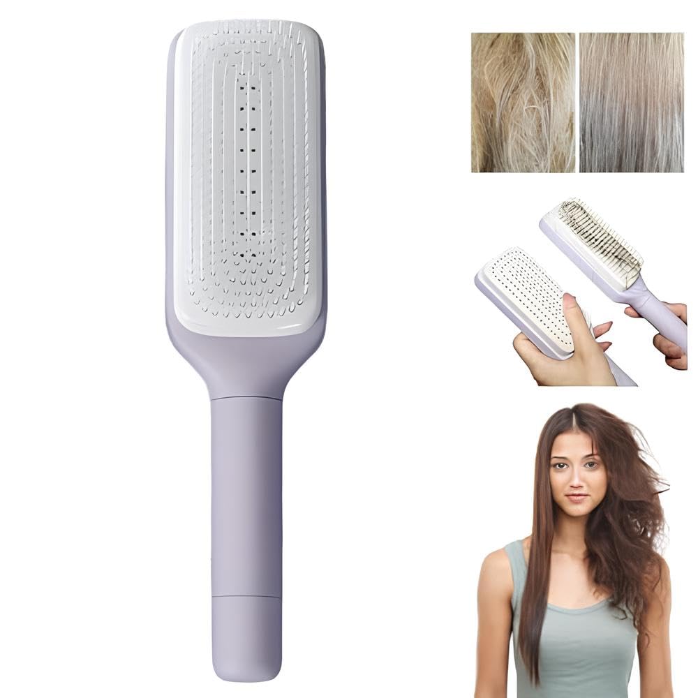 Self Clean Retractable Hair Brush