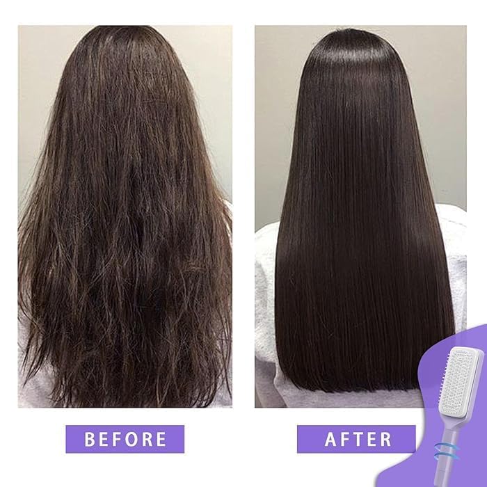 Self Clean Retractable Hair Brush