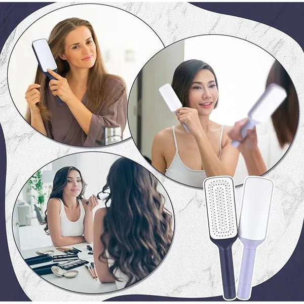 Self Clean Retractable Hair Brush