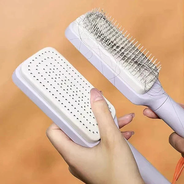 Self Clean Retractable Hair Brush