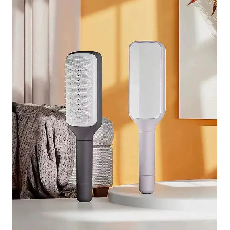 Self Clean Retractable Hair Brush
