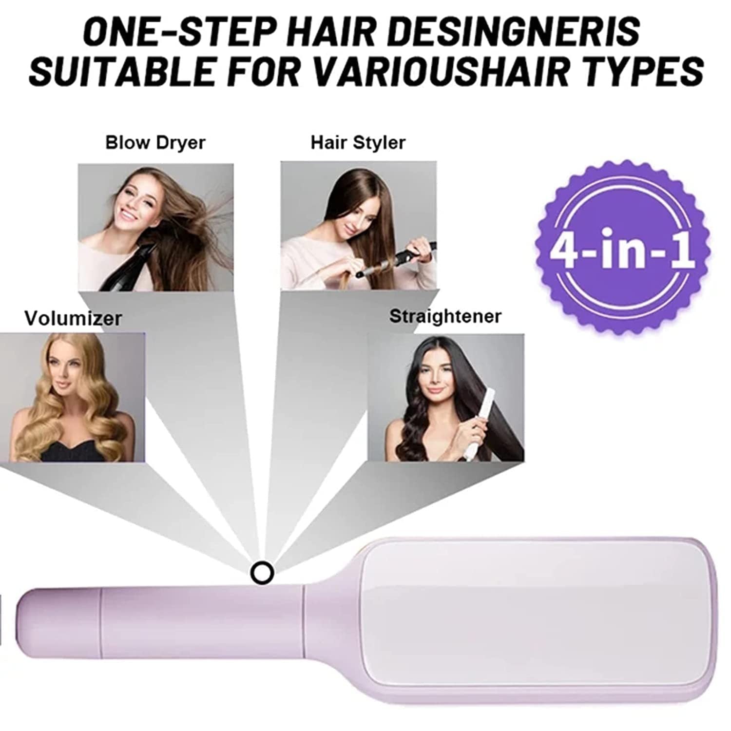 Self Clean Retractable Hair Brush